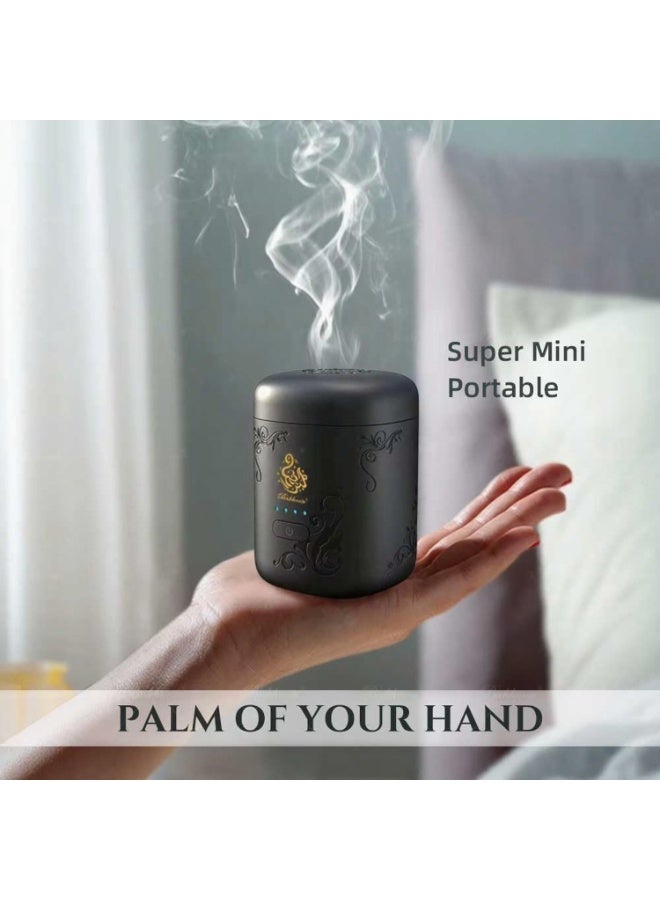 Mini Electric Incense Burner with Display Light – USB Type-C Rechargeable, Portable Arabian Incense Burner for Home, Car & Travel, Safe Overheating Protection - Image 5