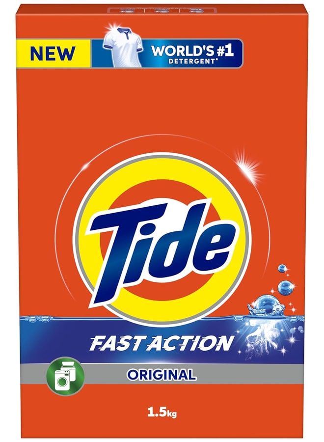 Tide Fast Action Laundry Detergent Powder 1.5 KG