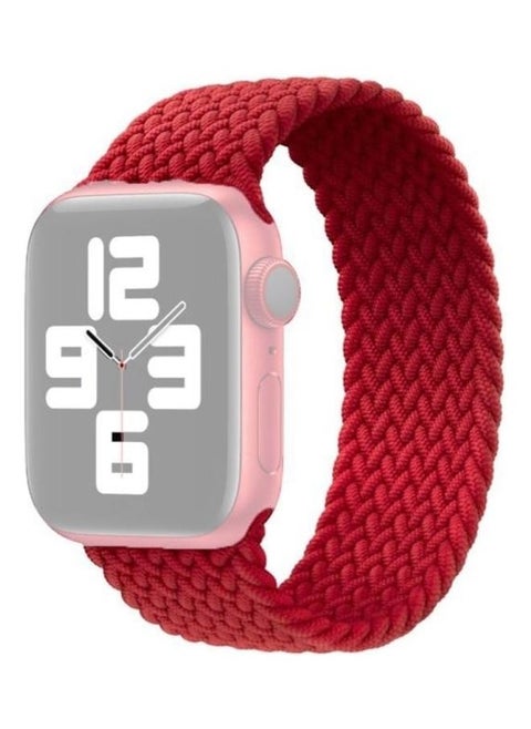 Nylon Replacement Strap Watchband For Apple Watch Series 6/SE/5/4/3/2/1 42-44mm Red