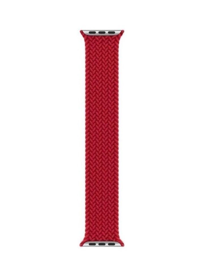 Nylon Replacement Strap Watchband For Apple Watch Series 6/SE/5/4/3/2/1 42-44mm Red