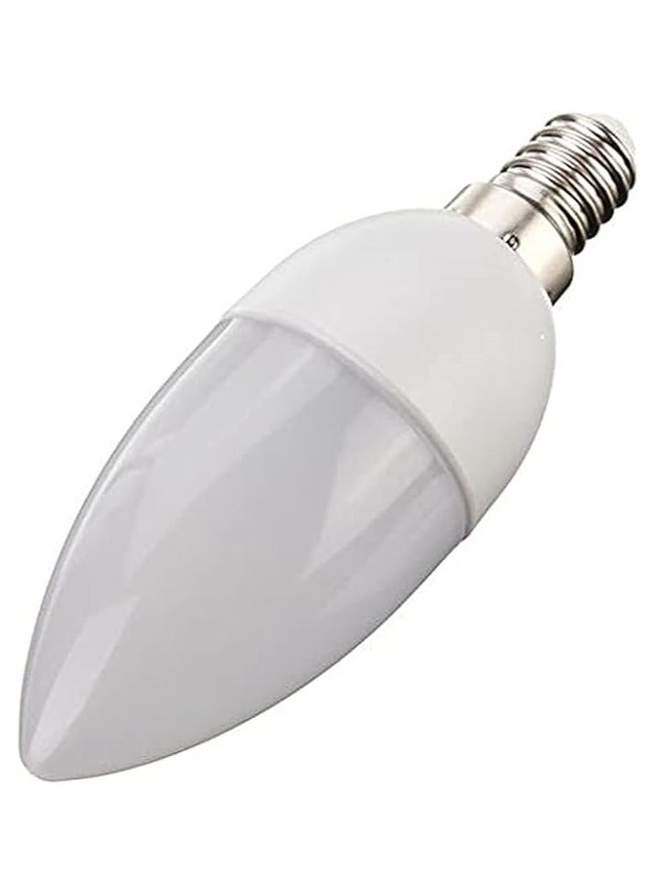 12 لمبة ليد للنجف والابليكات - إضاءة صفراء، e14، ابيض، 7.0 واط - Image 1