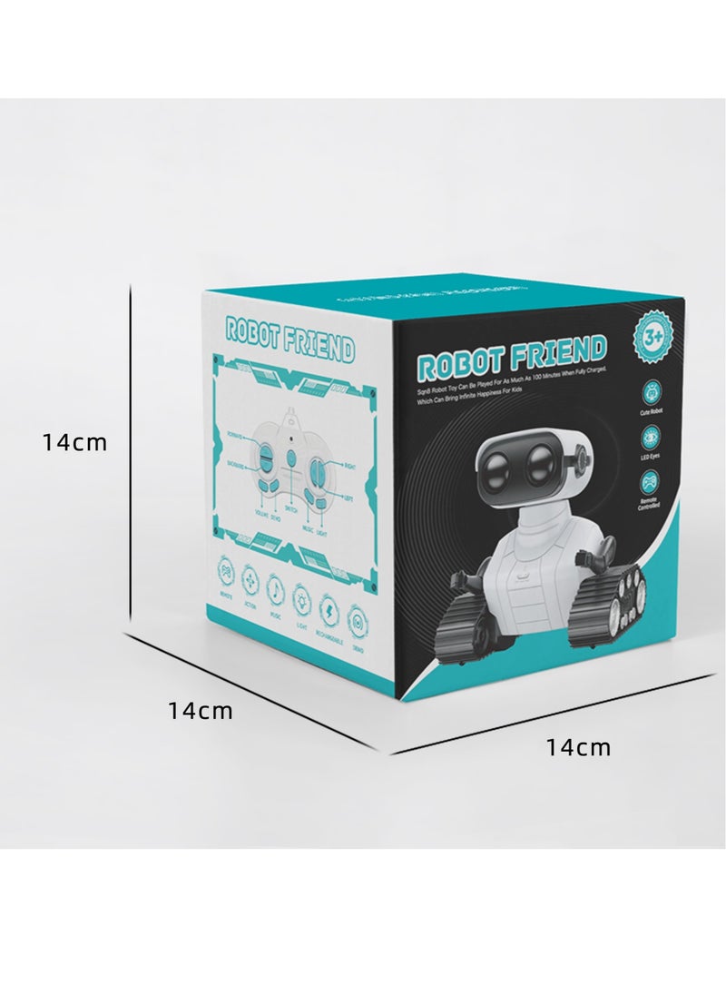 HouDeOS Robot Toys, Rechargeable Remote Control Robot Toys for Kids, 2.4Ghz RC Robot Toys with Music and LED Eyes  - Image 4