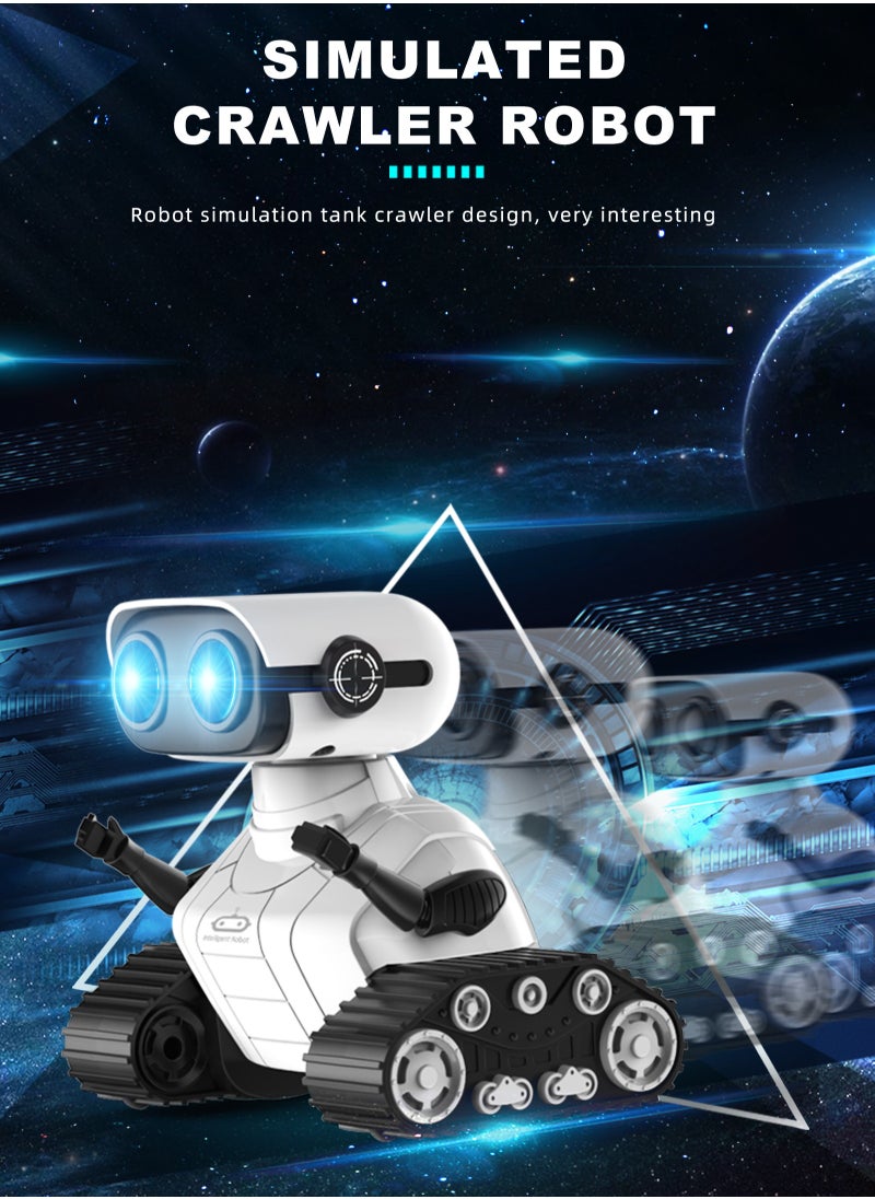 HouDeOS Robot Toys, Rechargeable Remote Control Robot Toys for Kids, 2.4Ghz RC Robot Toys with Music and LED Eyes  - Image 3