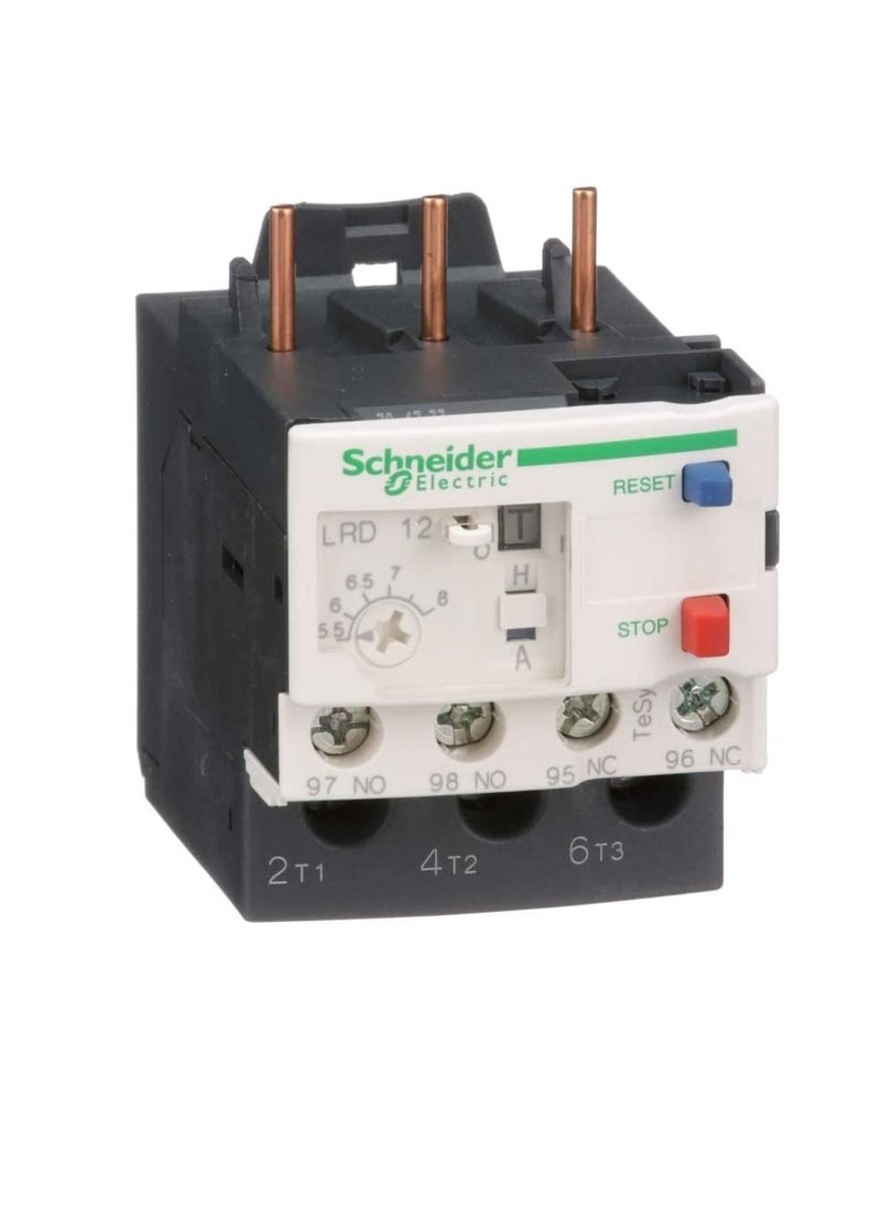 Schneider Electric Schneider Electric Overload Relay - 1NO/1NC, 5.5-8 A F.L.C, 8 A Contact Rating, 3P - LRD12  - Image 3