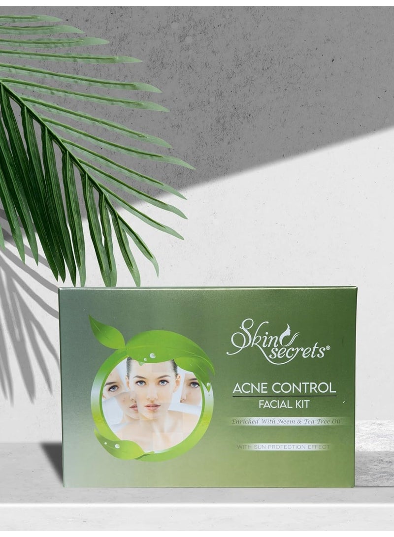 Skin Secrets Acne Control Facial Kit enriched with Neem & Tea Tree Oil, 310gm - Image 2