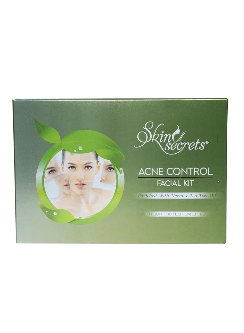 Skin Secrets Acne Control Facial Kit enriched with Neem & Tea Tree Oil, 310gm - Image 1