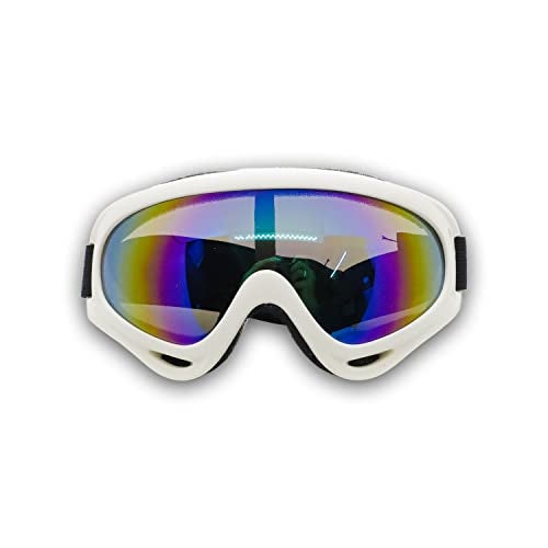 AUTOPOWERZ Goggles for bike rider (White Rainbow Goggle) - Image 1