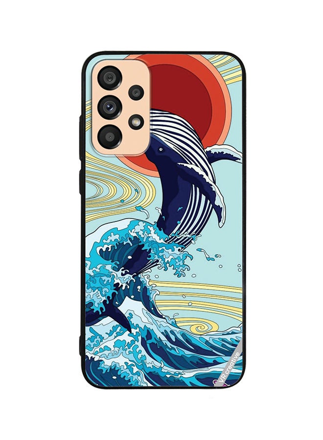 VR CREATIVE Protective Case Cover For Samsung Galaxy A23 Dolphin Design Multicolour - Image 1