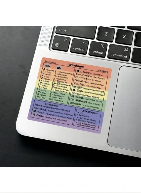 Windows/word shortcut key sticker set to decorate laptop keyboard shortcut key reference tips sticker