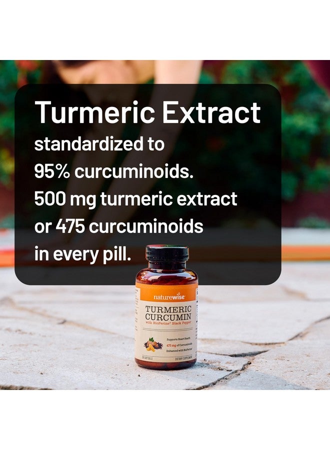 NatureWise Turmeric Curcumin 500mg with Black Pepper Softgels - Extra Strength, Enhanced Absorption - 95% Curcuminoids & BioPerine for Immune Support - Gluten-Free, Non-GMO - 30 Count[1-Month Supply] - Image 2