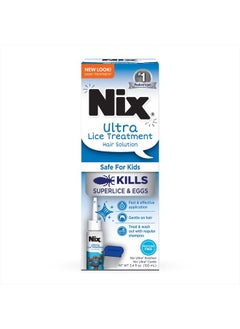 Ultra Lice Removal Kit, Lice Treatment Hair Solution, 3.4 fl oz & Lice Removal Comb