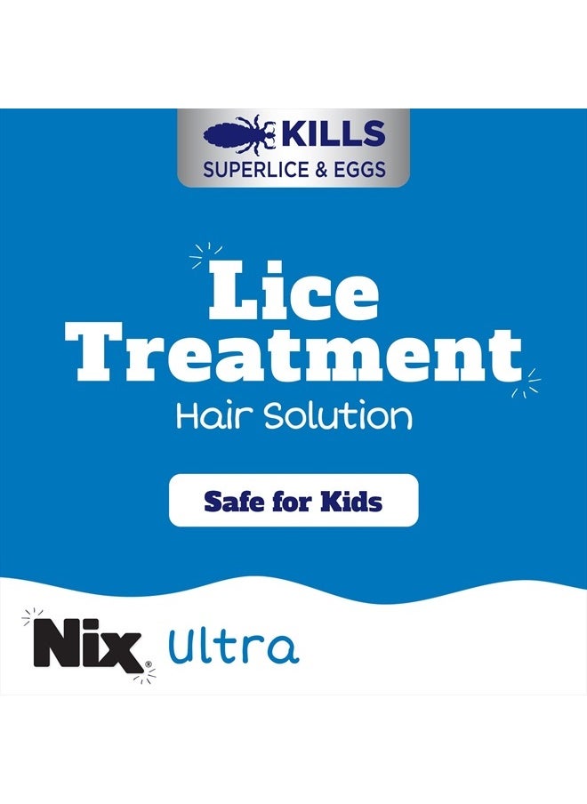 NIX - Ultra Lice Removal Kit, Lice Treatment Hair Solution, 3.4 fl oz & Lice Removal Comb - Image 1