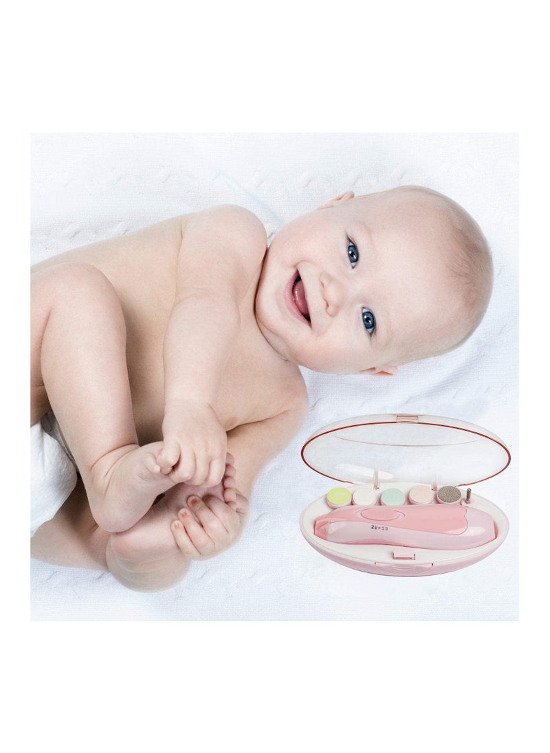 BLOOMING TIME 6-In-1 Baby Electric Nail File Trimmer Tool Kit With LED Light For Children  - Image 4