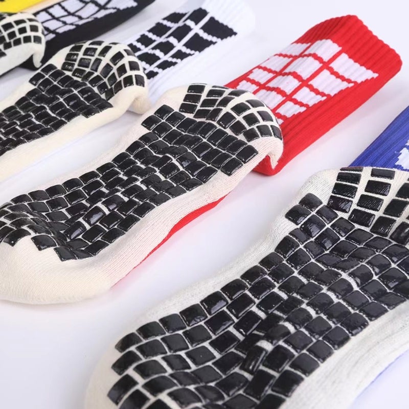 Non-Slip Grip Socks for Men - Anti-Slip Silicone Football Soccer Socks Mid-Calf, Cushioned Shock Absorption Moisture Wicking Breathable Sports  Socks - Image 5