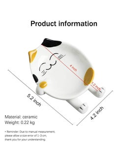 Oasisgalore Spoon Utensil Rest Ceramic Cute Spoon Holder Rest for Stove Top  - Image 2