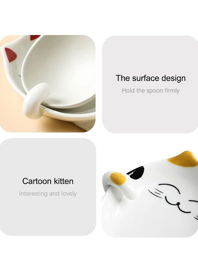 Oasisgalore Spoon Utensil Rest Ceramic Cute Spoon Holder Rest for Stove Top  - Image 5