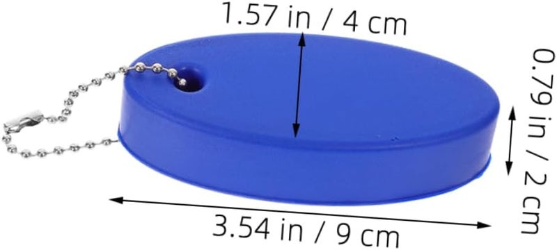 Toyvian 4pcs Floating Keychain Bright Oval Key Floats for Boat Keys Portable Rings for Water Sports Swimming Beach Activities Efficient Buoyancy Quick - Image 2