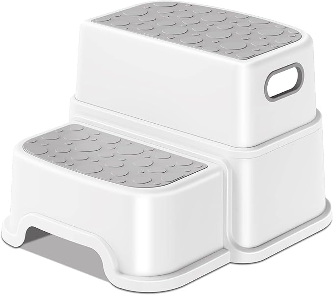 MAPPLE CREATION Portable Step Stool Super Strong Step Stool for Adults and Kids Kitchen Stepping Stools Home Office Garden Step Stool with Handle Foot Rest Stool with Massage Function