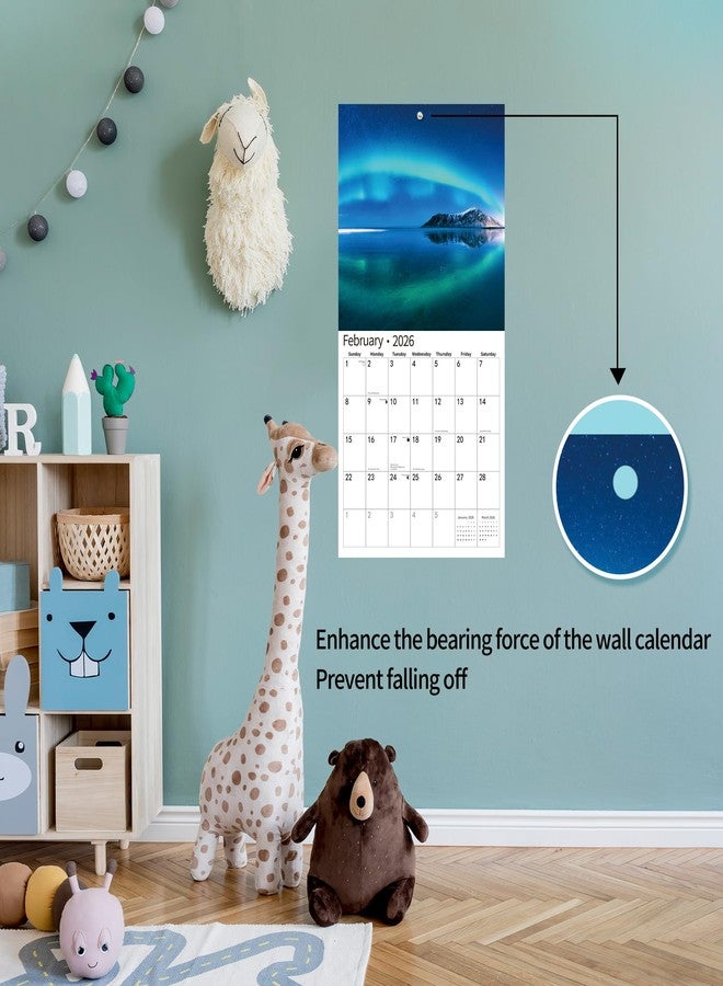 windrio 2026 Wall Calendar,Calendar 2026, November 2025 - December 2026, Wall Calendar Aurora, 12" x 24" Opened,Full Page Months Thick & Sturdy Paper for Calendar Organizing & Planning - Image 4
