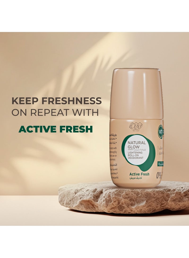 Eva مزيل العرق رول أون لتفتيح البشرة الطبيعي - نشط فريش - Image 3