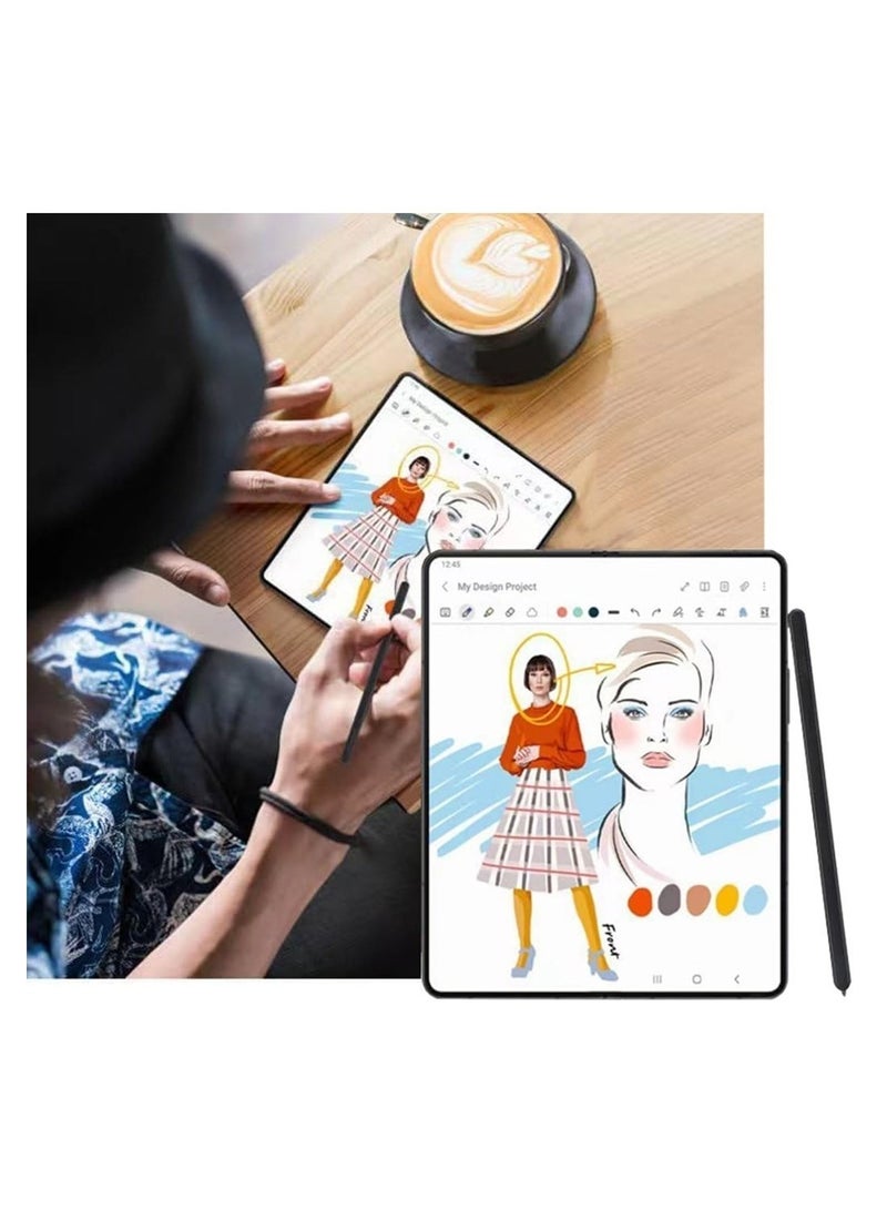 Compatible For Samsung Galaxy Z Fold5 Slim S Pen Slim 1 5mm Pen Tip 4 096 Pressure Levels For Samsung Galaxy Z Fold 5 Phones Only (Black) - Image 3