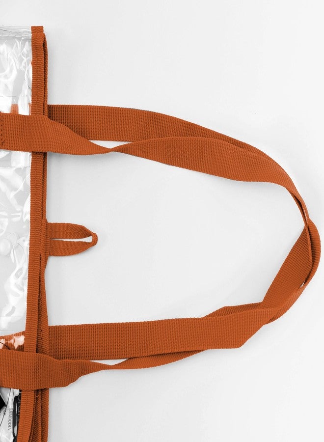 Logo Brands NCAA Texas Longhorns Stadium Clear Bag – Stylish Tote with Shoulder Strap,Snap Closure - Meets Most Stadium Regulations, Great For Game Day & Tailgates - Image 4