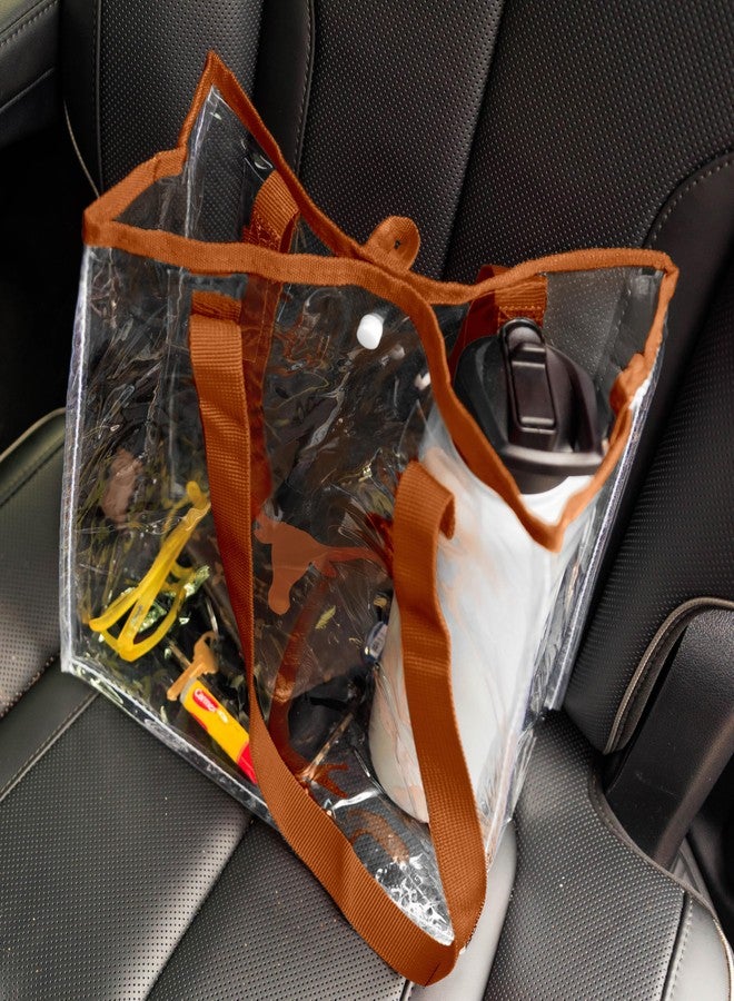 Logo Brands NCAA Texas Longhorns Stadium Clear Bag – Stylish Tote with Shoulder Strap,Snap Closure - Meets Most Stadium Regulations, Great For Game Day & Tailgates - Image 3