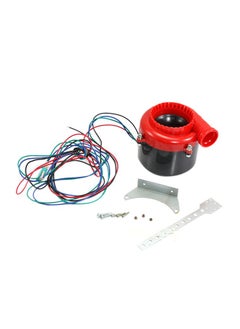 NIBEMINENT Universal Car Fake Dump Electronic Turbo Blow Off Hooter Valve Analog Sound BOV Relief Red  - Image 1