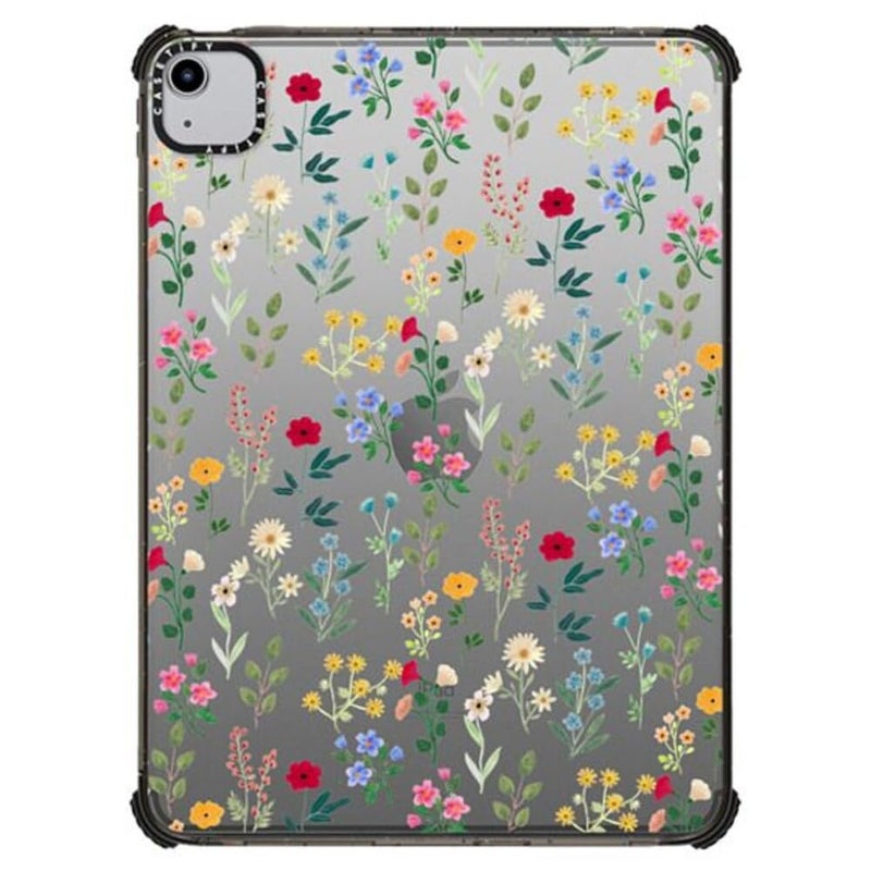 CASETiFY Impact Case for iPad Air 109 4th5th Gen Spring Botanicals 2 Clear Black