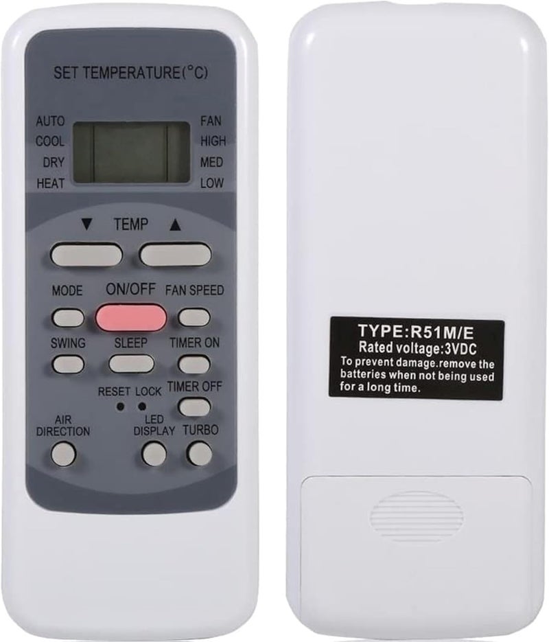 UBay Universal Remote Control Replacement for Midea Air Conditioner (Type: R51M/E) - Image 1