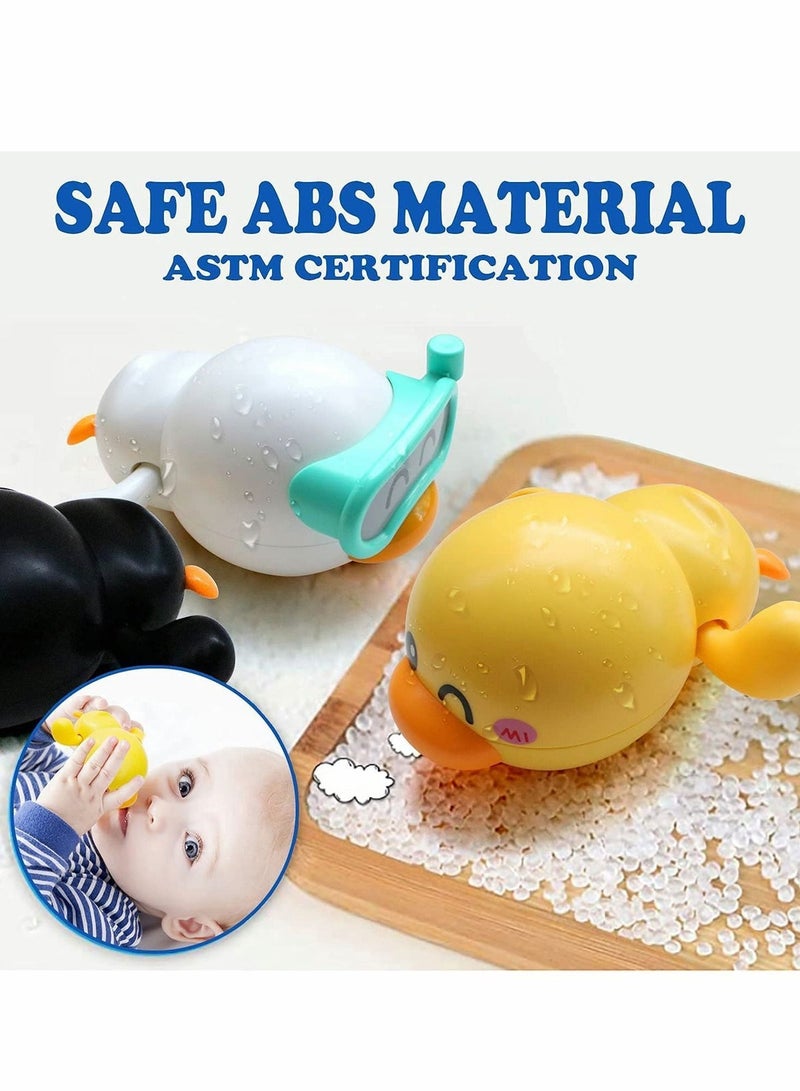 Y&D 3Pcs Bath Toys for 1-5 Year Old Boys and Girls - Wind-Up Bathtub Playset - Image 4