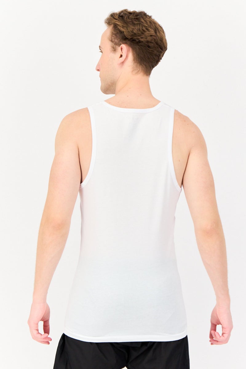 Tommy John Men 2 Pieces Plain Undershirt, White - Image 3