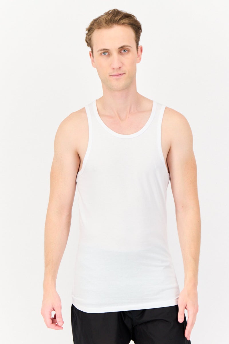 Tommy John Men 2 Pieces Plain Undershirt, White - Image 1