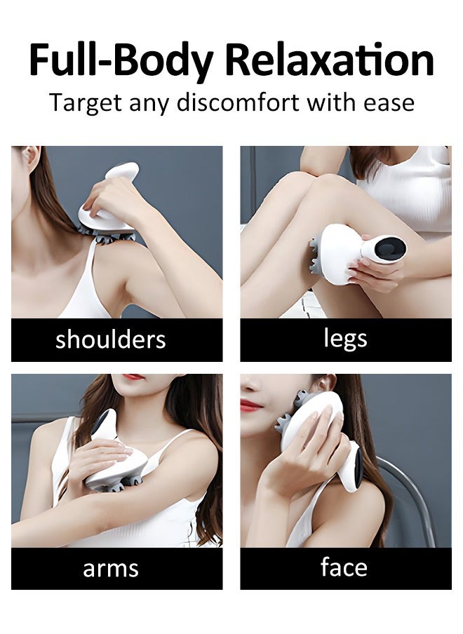 Waterproof Electric Scalp and Body Massager with Multiple Modes, IPX7 Waterproof Design, Whisper-Quiet Operation, 84 Massage Points, One-Touch Operation for Full-Body Relaxation