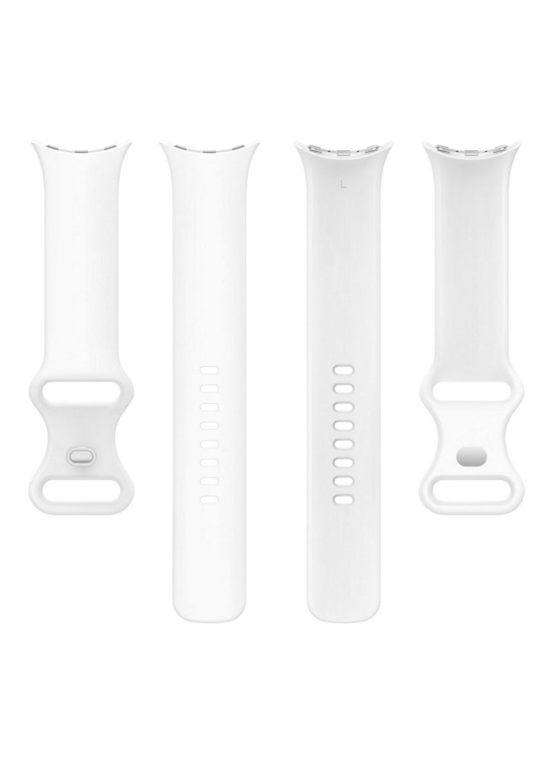 1PCS Silicone Strap For Google Pixel Watch 3 45mm Replacement Sport Bracelet Durable Soft Comfortable Wristband Smart Band Accessories L Size white - Image 5