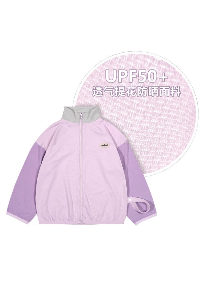 Minizone Kidsren's Anti-uv Jacket, Boys' Sun Protection Clothing, Thin Cardigan, Girls' Breathable Skin Clothing, Outdoor