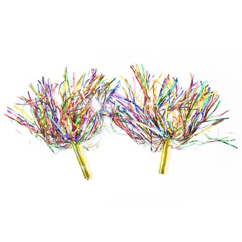 AMAROBA ,12 PC POM POM for School Dance , Cheerleaders POM POM for Kids and Adults 6 Set ( 12 PC ) (Multi). - Image 4