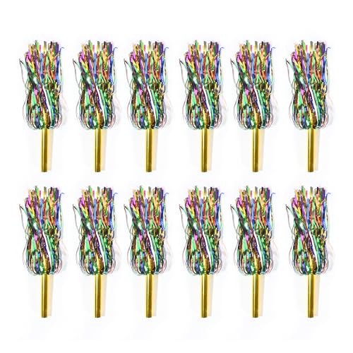 AMAROBA ,12 PC POM POM for School Dance , Cheerleaders POM POM for Kids and Adults 6 Set ( 12 PC ) (Multi). - Image 1