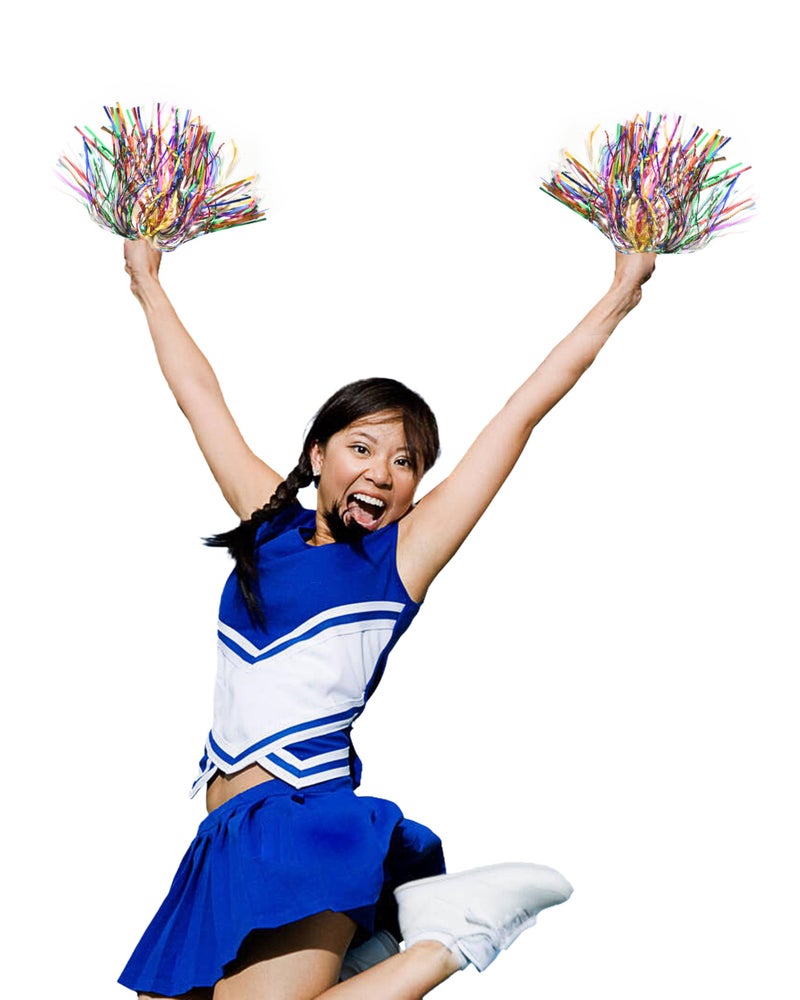 AMAROBA ,12 PC POM POM for School Dance , Cheerleaders POM POM for Kids and Adults 6 Set ( 12 PC ) (Multi). - Image 2
