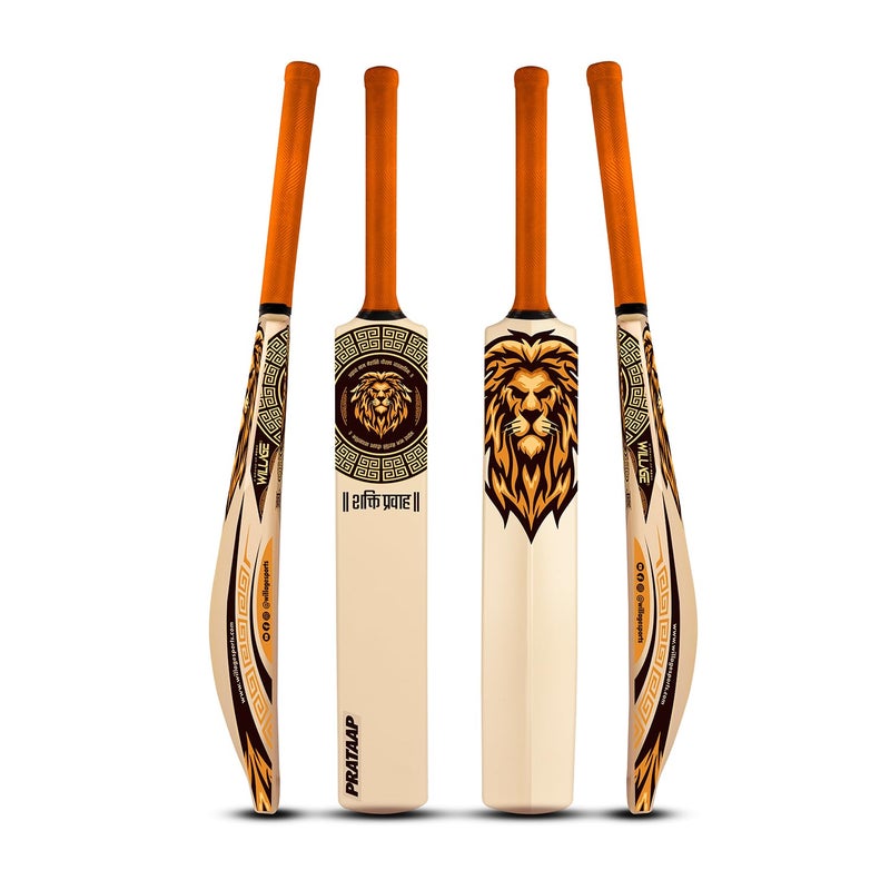 WILLAGE Pratap Plastic Cricket bat HDPU Filled Plastic Cricket Bat, Grip for Gully Cricket, Tournament Match Standard Full Size Tennis Ball Bat for Cricket - Image 1