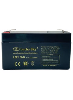 Battery 6V 1.3Ah High-Performance Rechargeable Sealed Lead Acid Battery is a reliable and long-lasting power source for a wide range of applications.