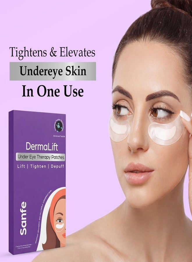 Sanfe DermaLift Under Eye Therapy Patches 2+2 Pairs | Eye Patches for Dark Circles | Collagen Mask | Dark Circles Removal | Under Eye Mask - Image 2