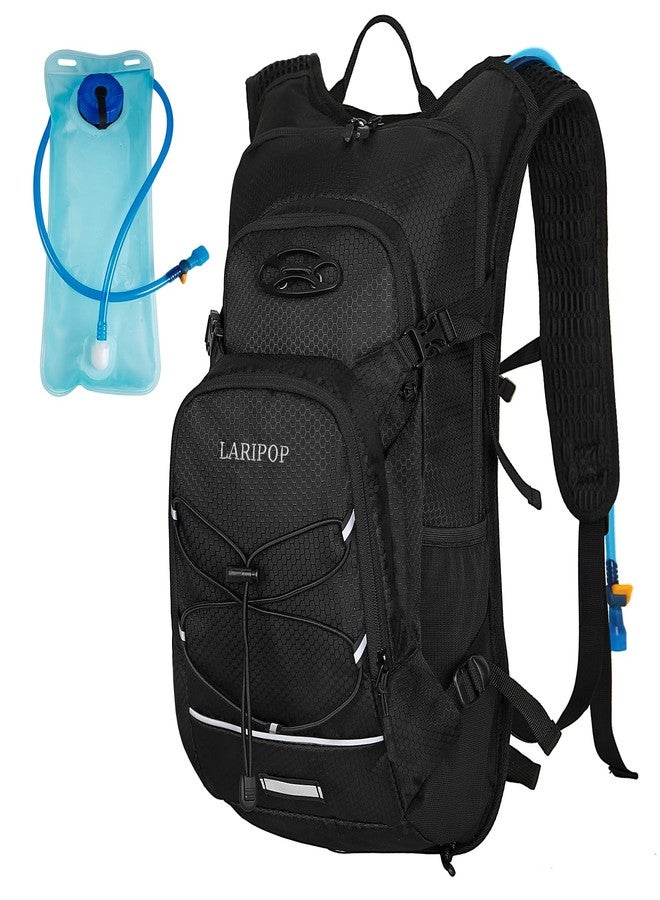 LARIPOP 18L Hydration Backpack with 2L BPA-Free Leak-Proof Water Bladder, Lightweight Breathable Reflective Daypack for Hiking Cycling MTB Trail Running Camping Men Women - Image 1
