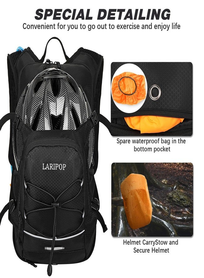 LARIPOP 18L Hydration Backpack with 2L BPA-Free Leak-Proof Water Bladder, Lightweight Breathable Reflective Daypack for Hiking Cycling MTB Trail Running Camping Men Women - Image 3