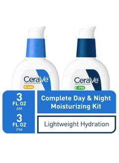 CERA CeraVe Facial Moisturizing Lotion 3 Fl Oz (Pack of 2) AM/PM Bundle  - Image 2