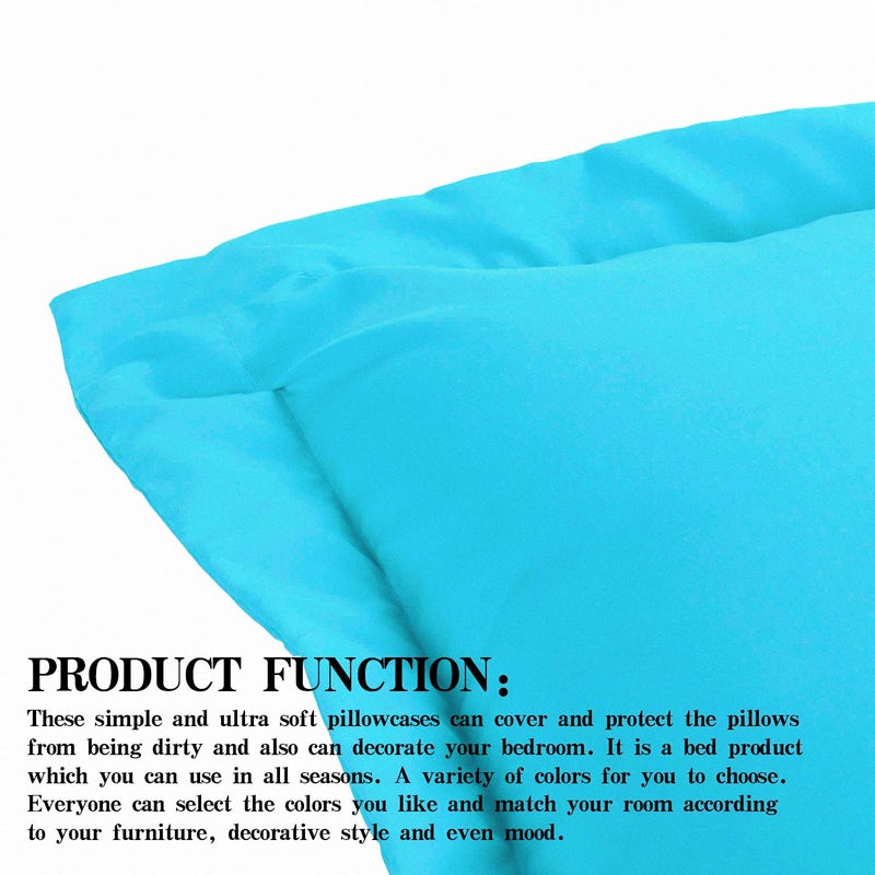 إن تي باي NTBAY King Pillow Shams - 2 Pack Microfiber 20x36 Covers Sham - Super Super and Dozy Wrinkle Resistant 20x36 Indcse  - Image 4