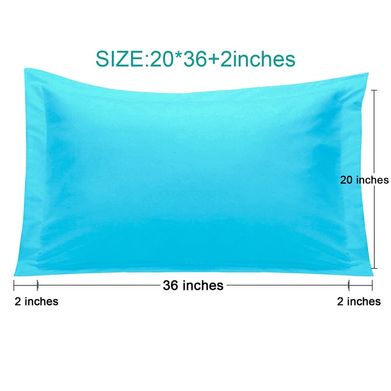 إن تي باي NTBAY King Pillow Shams - 2 Pack Microfiber 20x36 Covers Sham - Super Super and Dozy Wrinkle Resistant 20x36 Indcse  - Image 5