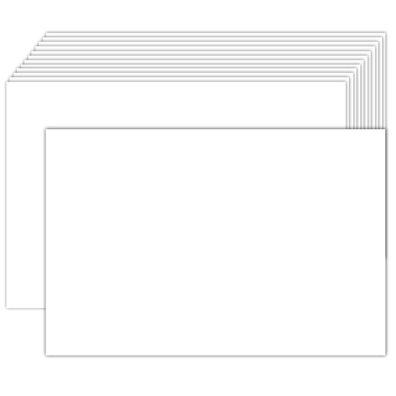Goefun 100 Pack White Blank Index Cards 4x6 Thick Paper, Goefun 80lb Heavyweight CardStock Unlined Notecards for Post Cards, Photo Paper, Recipe Cards - Image 1