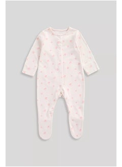 mothercare My First Pink Baby Sleepsuits - 3 Pack  - Image 4