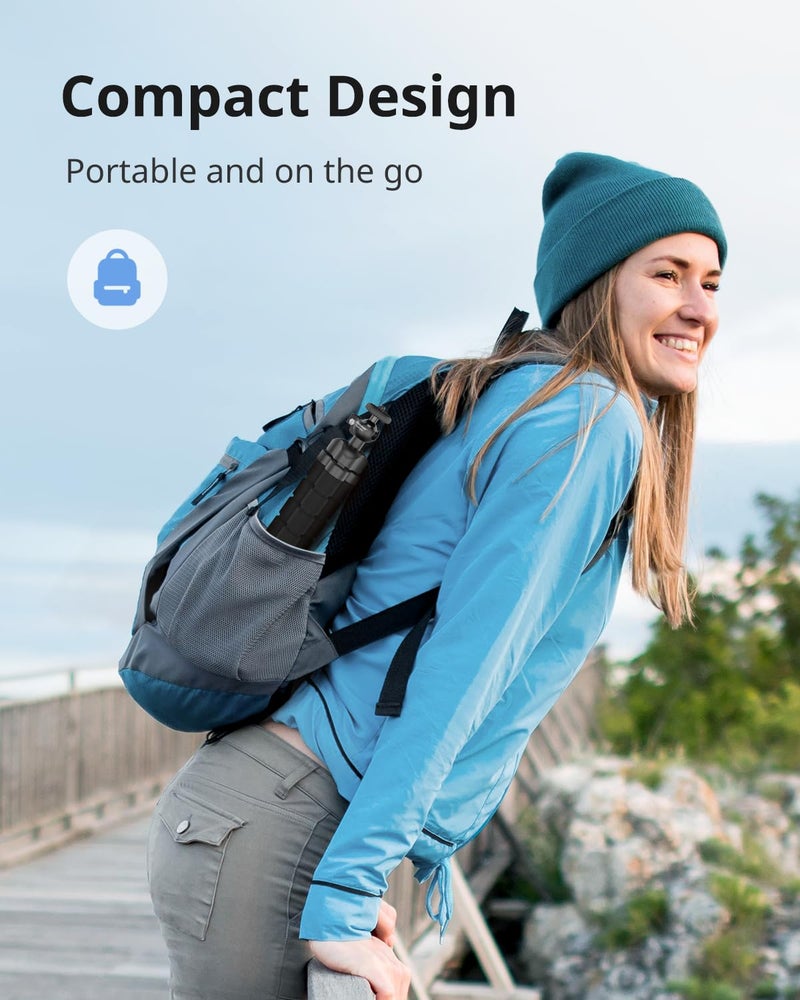 UBeesize Flexible Mini Phone Tripod, Portable and Adjustable Camera Stand Holder with Wireless Remote and Universal Clip, Compatible with Cellphones, Sports Cameras - Image 4